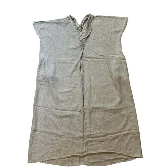 P. CILL V-Neck Short Sleeve Midi Dress in Taupe - Picture 5 of 8